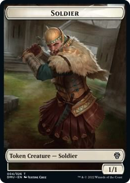 0004 Soldier // Beast Double-Sided Token T Dominaria United