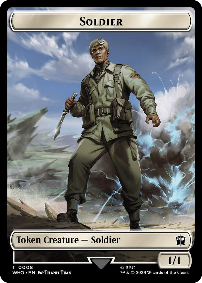 0008 Soldier // Beast Double-Sided Token T Universes Beyond: Doctor Who