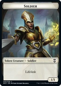 0009 Soldier // Cat Beast Double-Sided Token T Commander: Streets of New Capenna