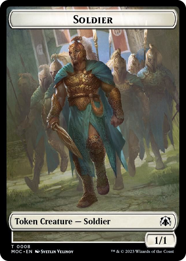 Soldier // Insect Double-sided Token #8 T - Commander: March of the Machine Pokemon card