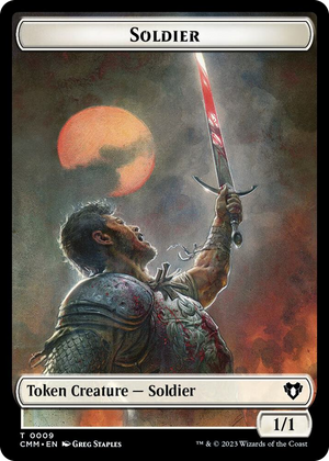 0009 Soldier // Ogre Double-Sided Token T Commander Masters