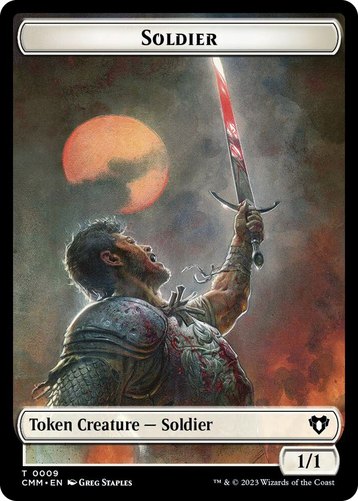 0009 Soldier // Servo Double-Sided Token T Commander Masters