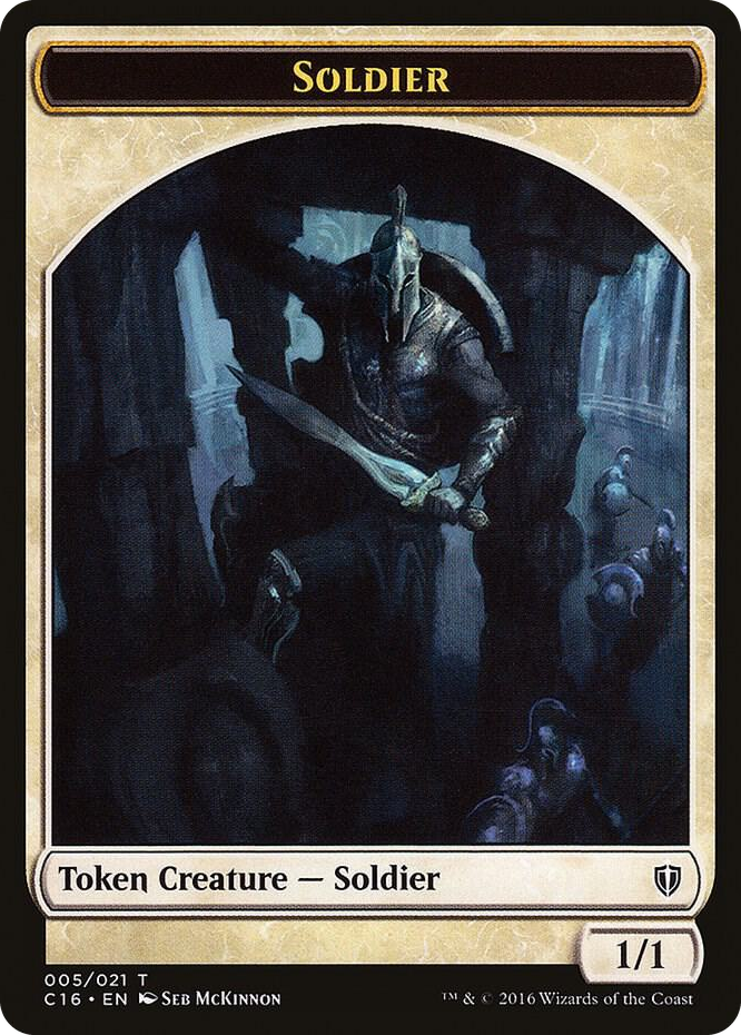 Soldier // Squid Double-Sided Token #5 T - Commander 2016 Pokemon card