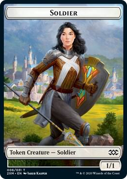 0006 Soldier // Squirrel Double-Sided Token T Double Masters