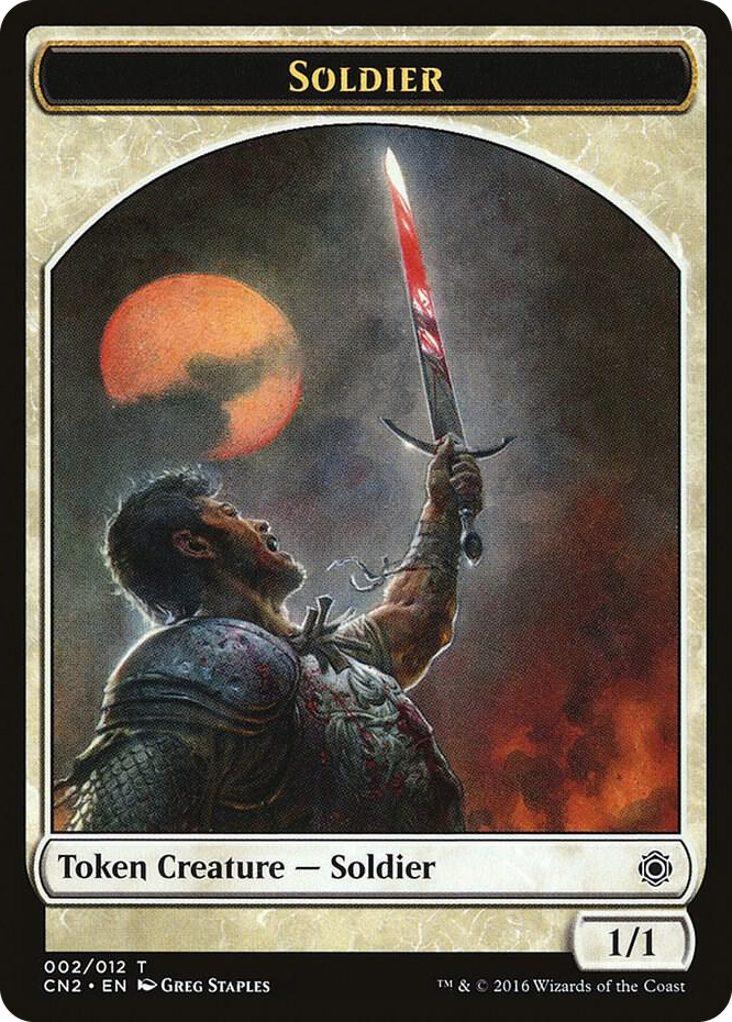 Soldier Token (002) #2 T - Conspiracy: Take the Crown Pokemon card
