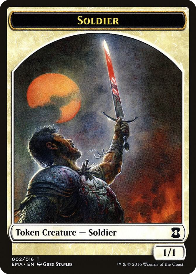 Soldier Token #2 T - Eternal Masters Pokemon card