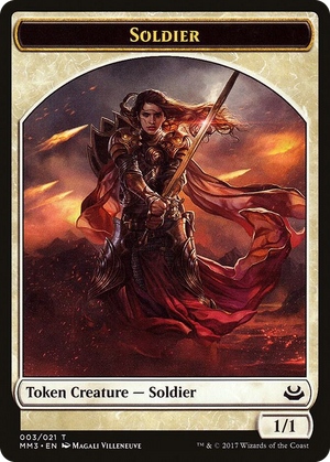 0003 Soldier Token (003) T Modern Masters 2017