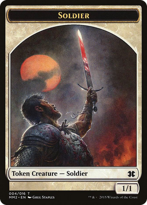 0004 Soldier Token T Modern Masters 2015