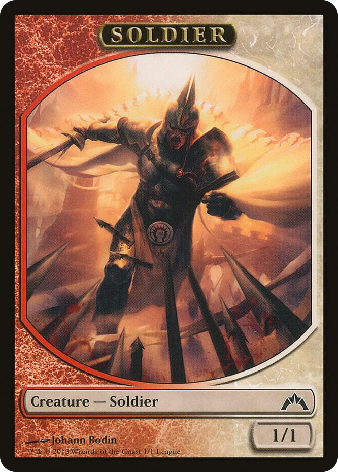 0001 Soldier Token (Gatecrash) T League Promos