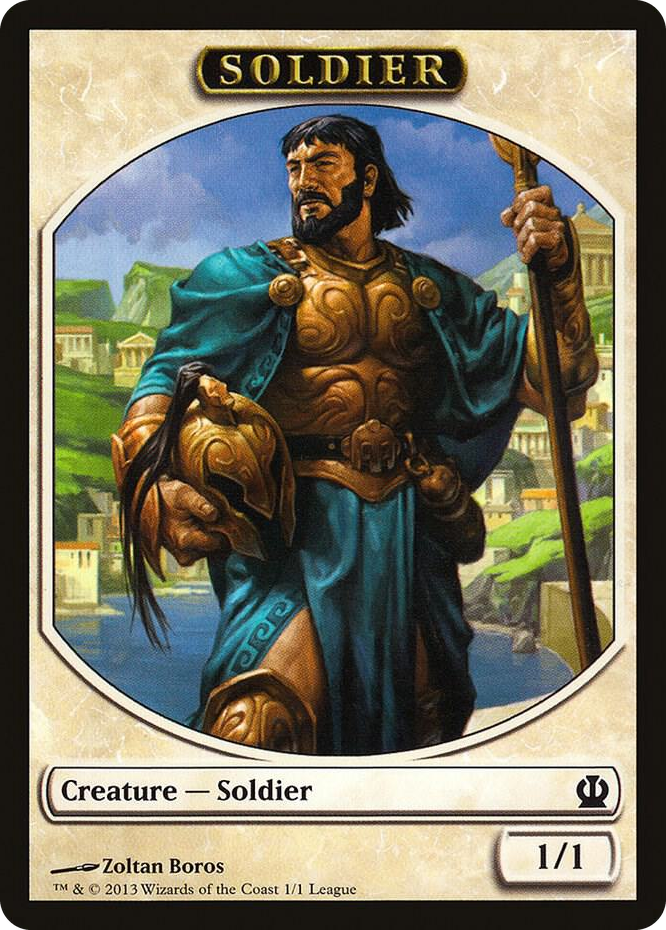 0001 Soldier Token (Theros) T League Promos