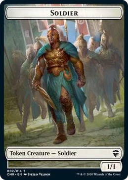 0002 Soldier // Zombie Double-Sided Token T Commander Legends