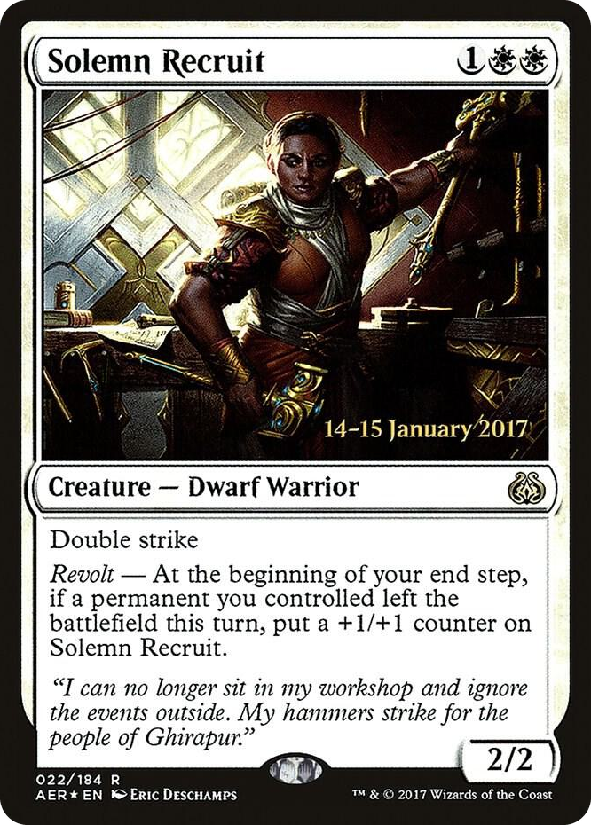 0022 Solemn Recruit R Prerelease Cards