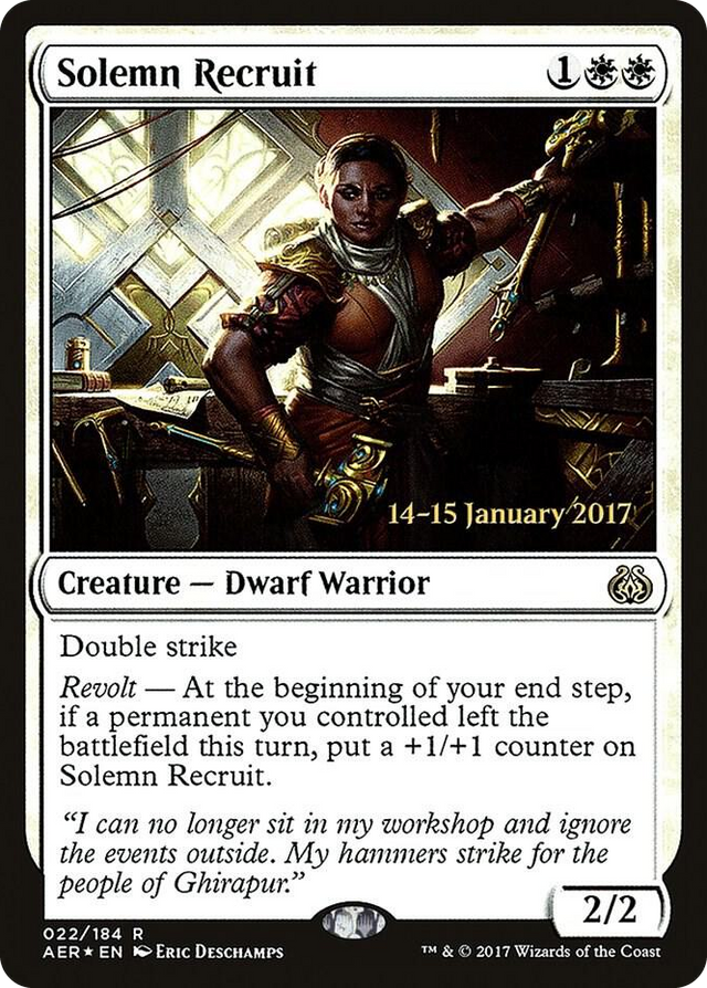 0022 Solemn Recruit R Prerelease Cards