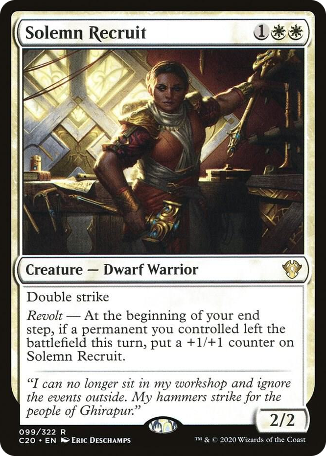 0099 Solemn Recruit R Commander 2020