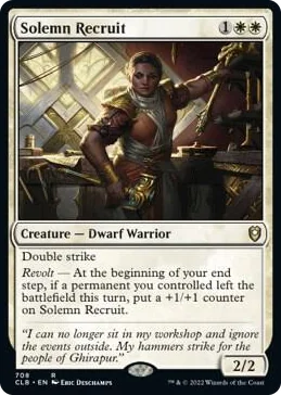 0708 Solemn Recruit R Commander Legends: Battle for Baldur's Gate