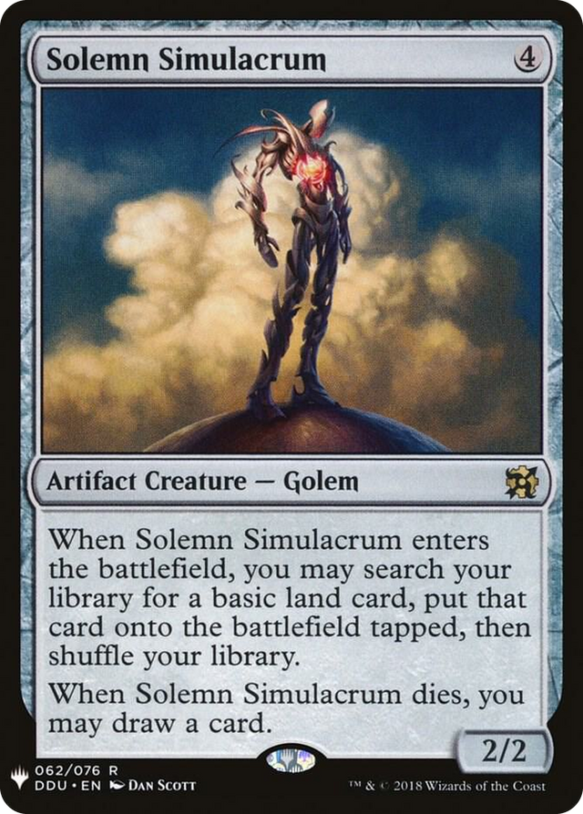 0062 Solemn Simulacrum R The List Reprints