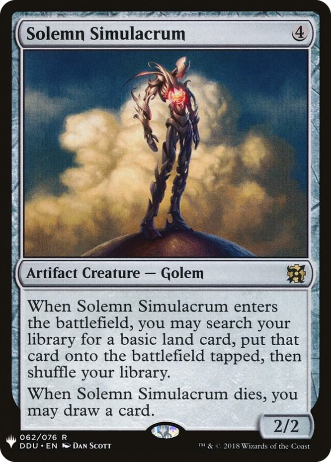 Solemn Simulacrum #62 R - The List Reprints Pokemon card
