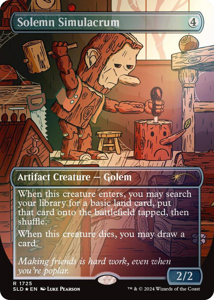 Solemn Simulacrum (1725) (Rainbow Foil) #1725 R - Secret Lair Drop Series Pokemon card