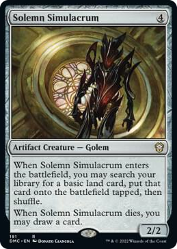0191 Solemn Simulacrum R Commander: Dominaria United
