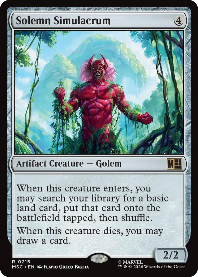 0215 Solemn Simulacrum R Commander: Marvel Super Heroes