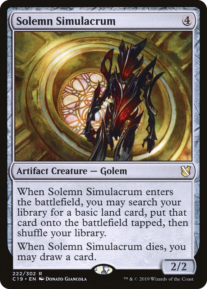 0222 Solemn Simulacrum R Commander 2019