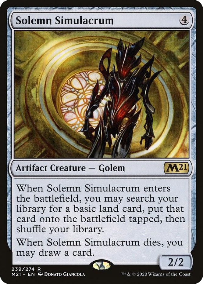 0239 Solemn Simulacrum R Core Set 2021