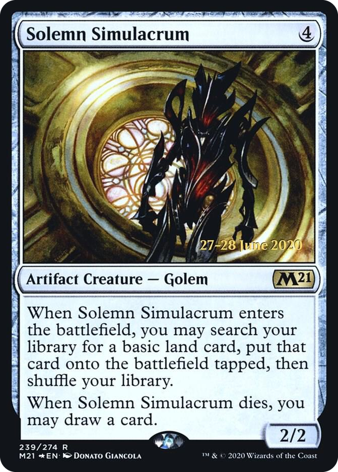 Solemn Simulacrum #239 R - Prerelease Cards Pokemon card