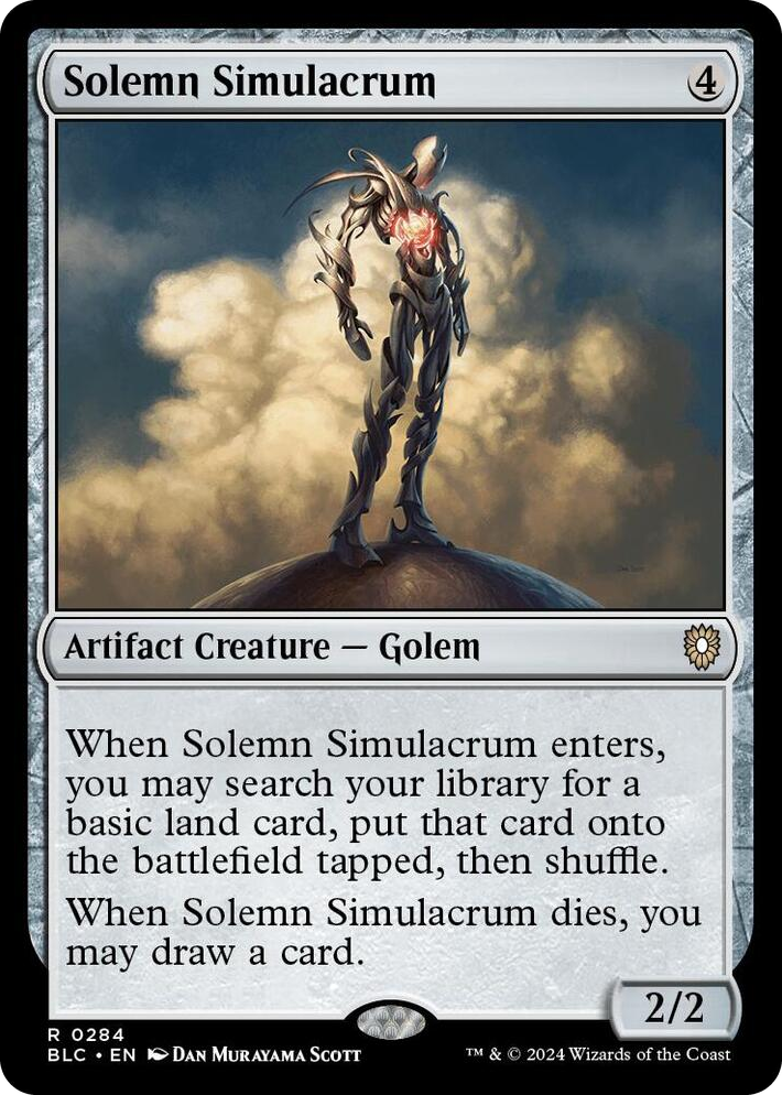 0284 Solemn Simulacrum R Commander: Bloomburrow