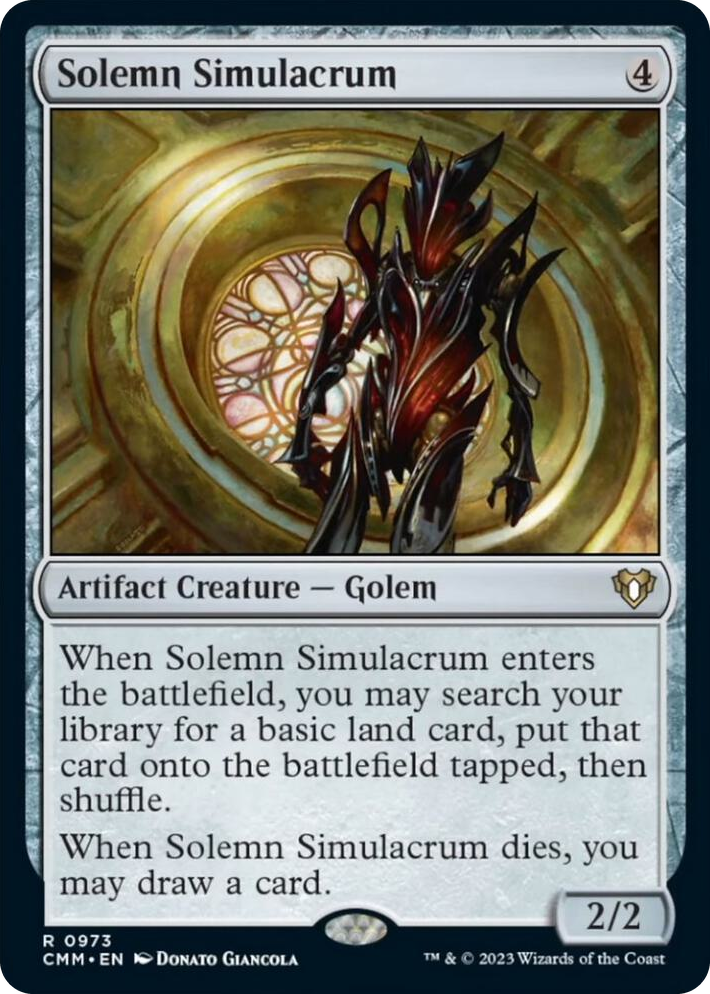 0973 Solemn Simulacrum R Commander Masters
