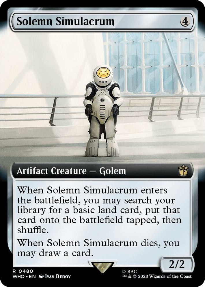 0480 Solemn Simulacrum (Extended Art) R Universes Beyond: Doctor Who