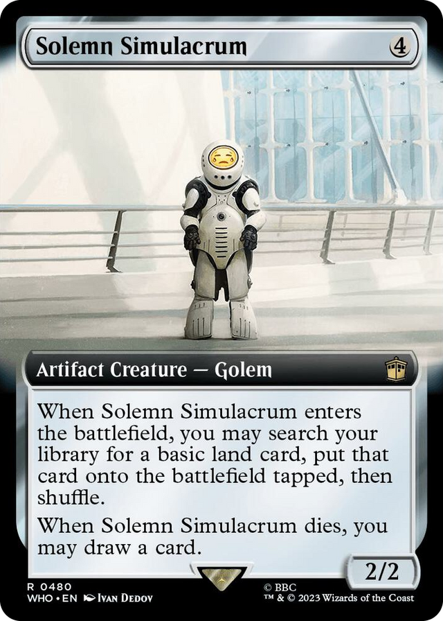 0480 Solemn Simulacrum (Extended Art) R Universes Beyond: Doctor Who