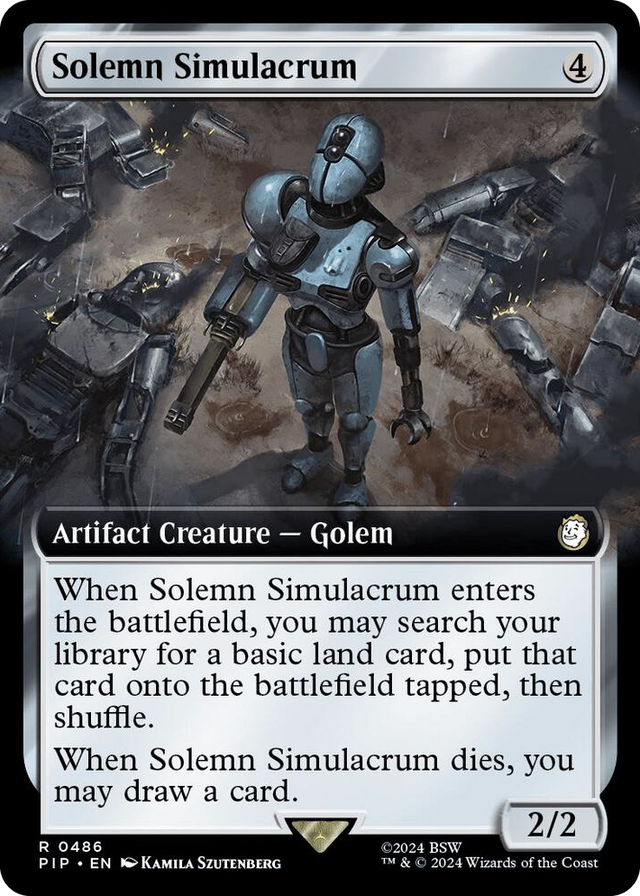 0486 Solemn Simulacrum (Extended Art) R Universes Beyond: Fallout