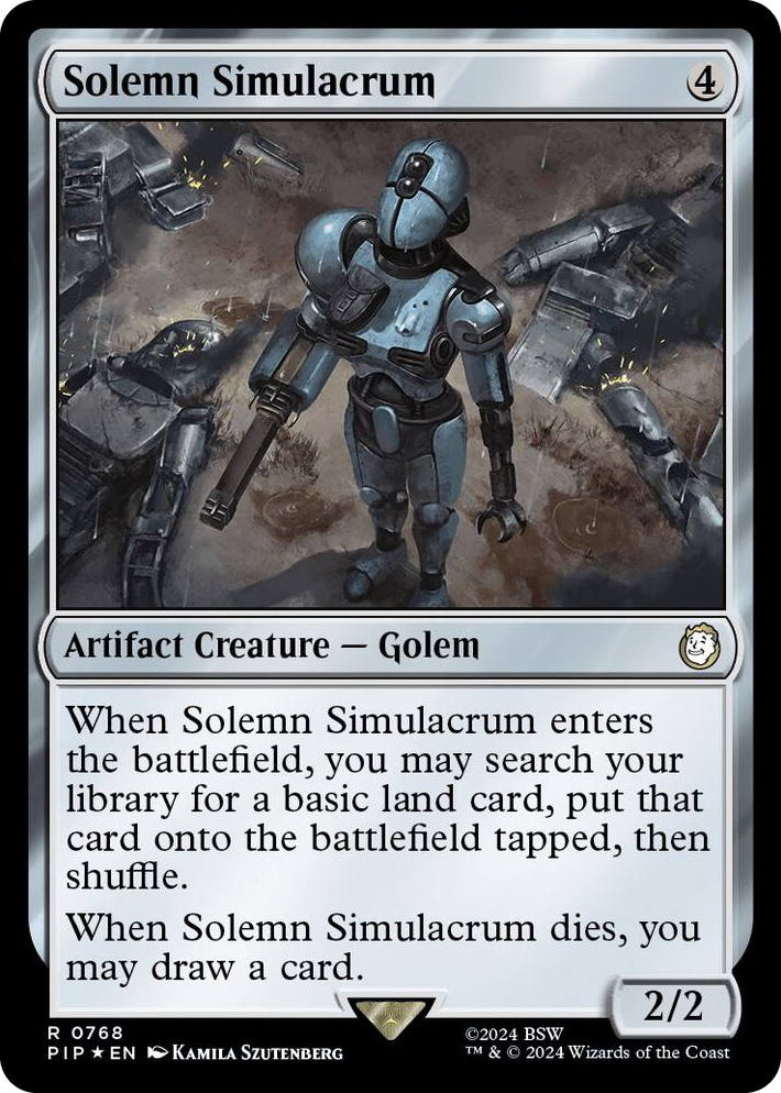 0768 Solemn Simulacrum (Surge Foil) R Universes Beyond: Fallout