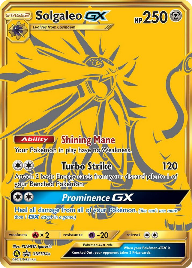 SM104 Solgaleo GX - SM104a Promo SM Promos