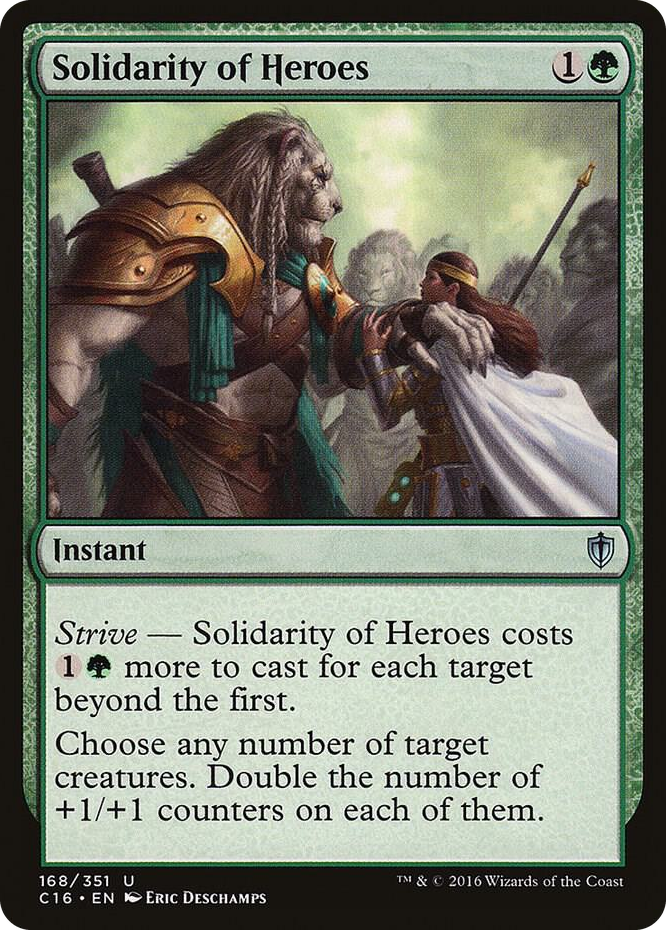 Solidarity of Heroes #168 U - Commander 2016 Pokemon card