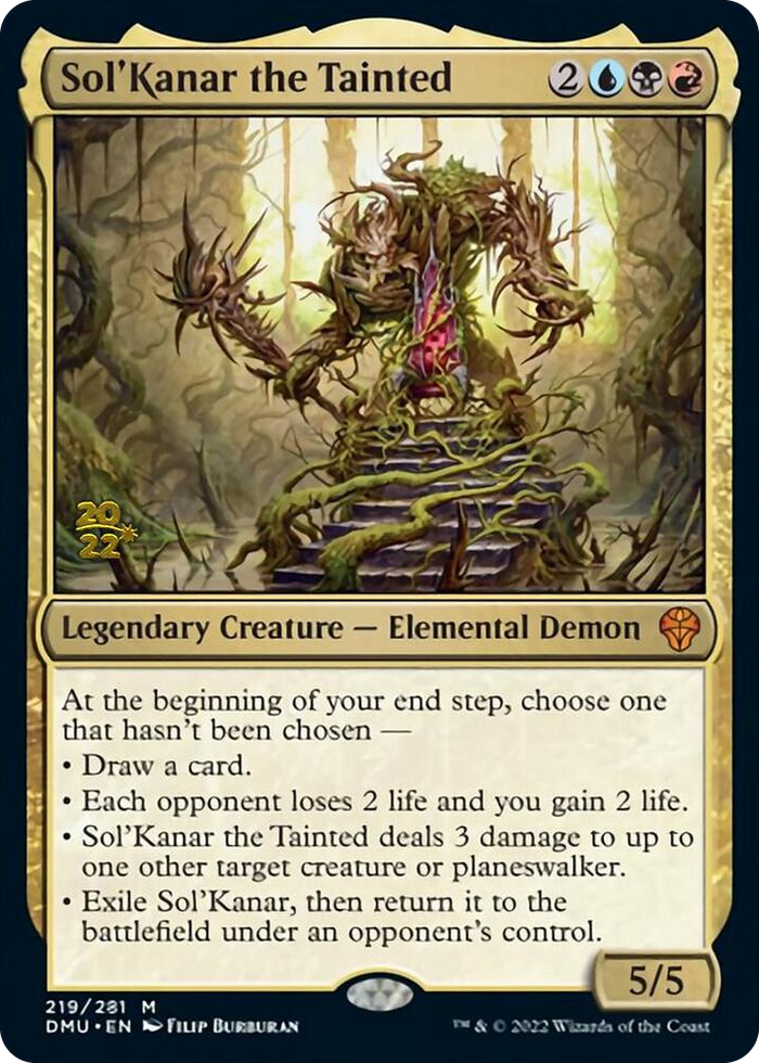 Sol'Kanar the Tainted #219 M - Prerelease Cards Pokemon card