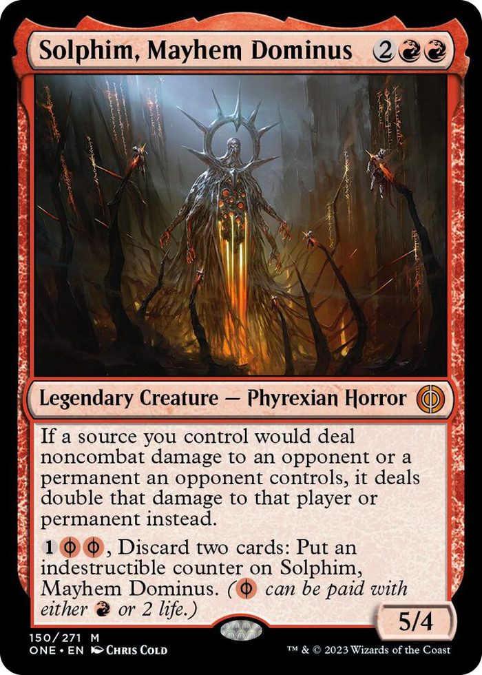 Solphim, Mayhem Dominus #150 M - Phyrexia: All Will Be One Pokemon card