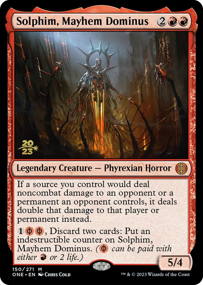 0150 Solphim, Mayhem Dominus M Prerelease Cards