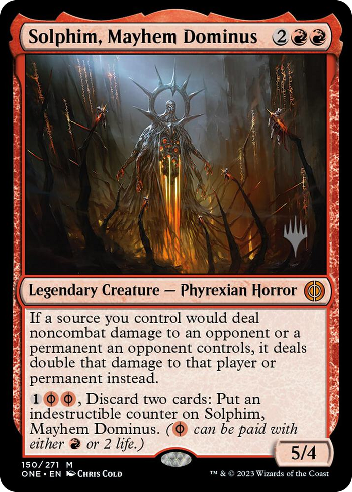 Solphim, Mayhem Dominus #150 M - Promo Pack: Phyrexia: All Will Be One Pokemon card