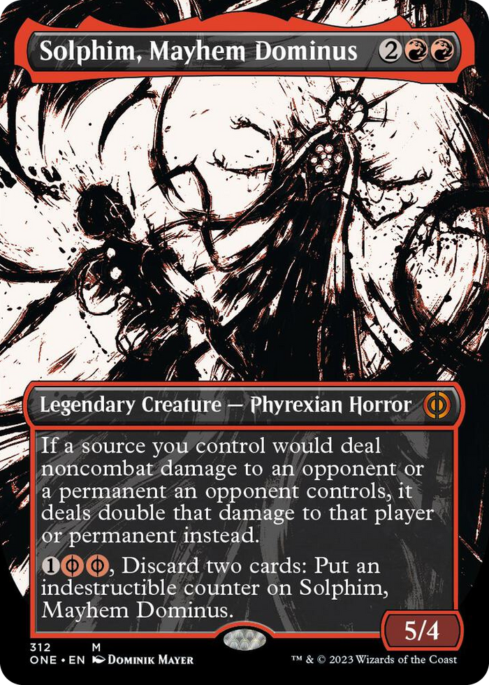 Solphim, Mayhem Dominus (Showcase) #312 M - Phyrexia: All Will Be One Pokemon card