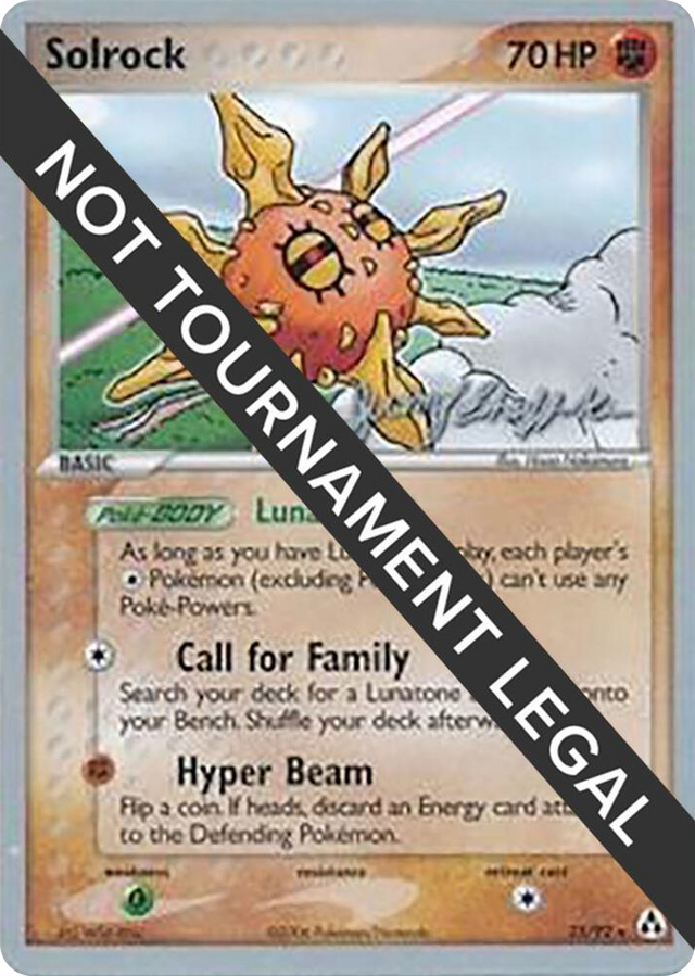 0025 Solrock (25) - 2007 (Jeremy Scharff-Kim) Rare World Championship Decks