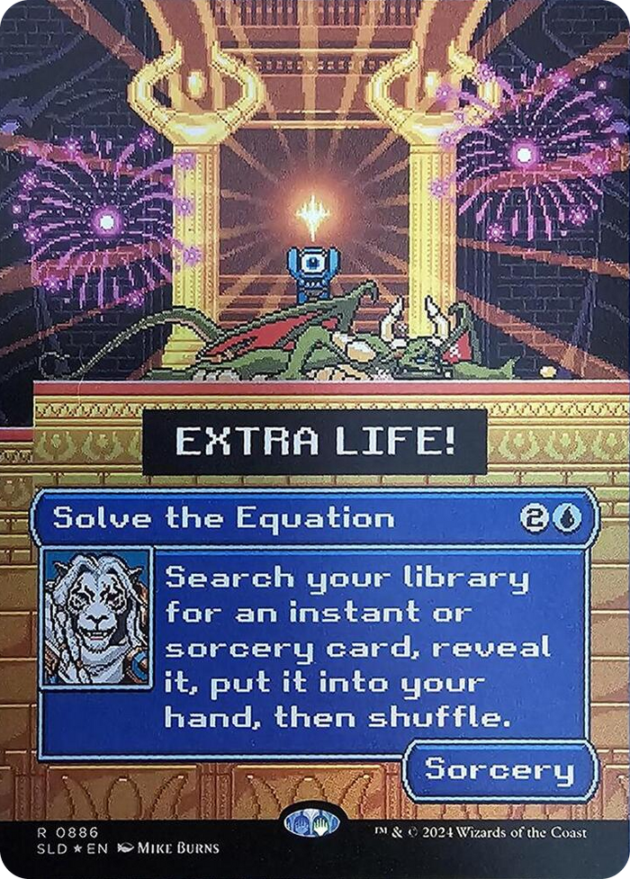 Solve the Equation (0886) (Rainbow Foil) #886 R - Secret Lair Drop Series Pokemon card