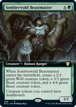 0068 Somberwald Beastmaster (Extended Art) R Commander: Innistrad: Midnight Hunt