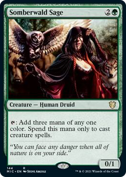 0144 Somberwald Sage R Commander: Innistrad: Midnight Hunt