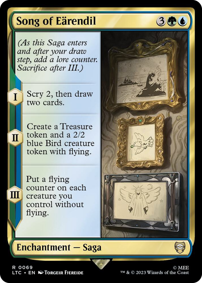 Song of Earendil #69 R - Commander: The Lord of the Rings: Tales of Middle-earth Pokemon card