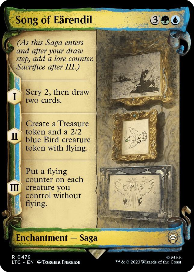 Song of Earendil (Showcase Scrolls) #479 R - Commander: The Lord of the Rings: Tales of Middle-earth Pokemon card