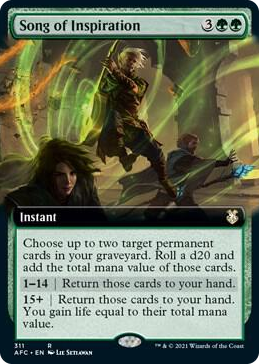 0311 Song of Inspiration (Extended Art) R Commander: Adventures in the Forgotten Realms