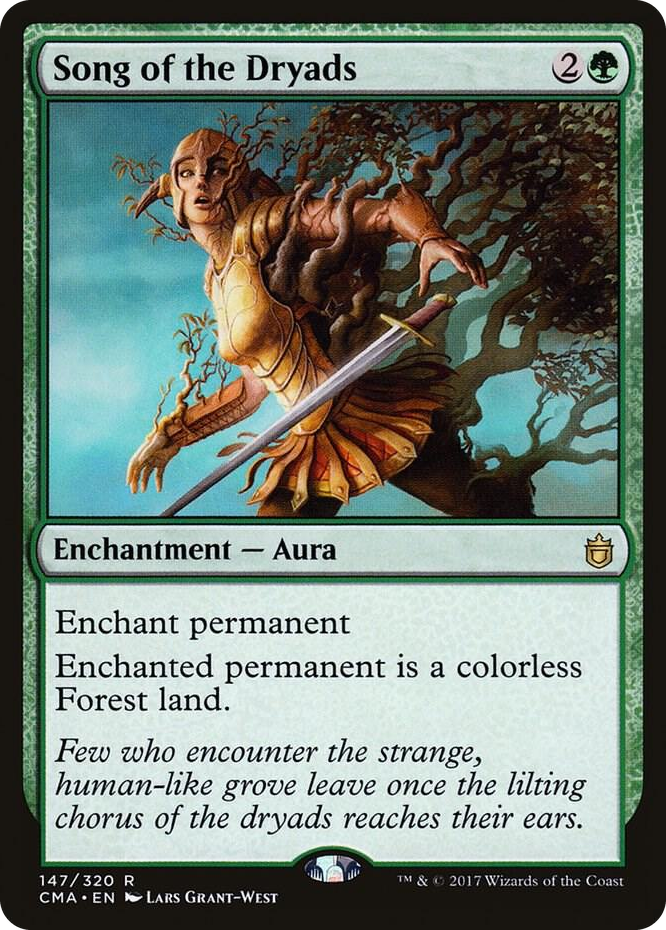 Song of the Dryads #147 R - Commander Anthology Pokemon card