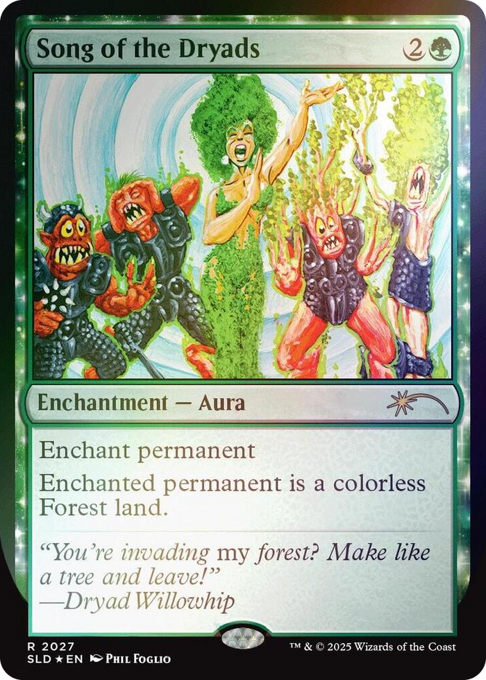 Song of the Dryads (2027) (Rainbow Foil) #2027 R - Secret Lair Drop Series Pokemon card