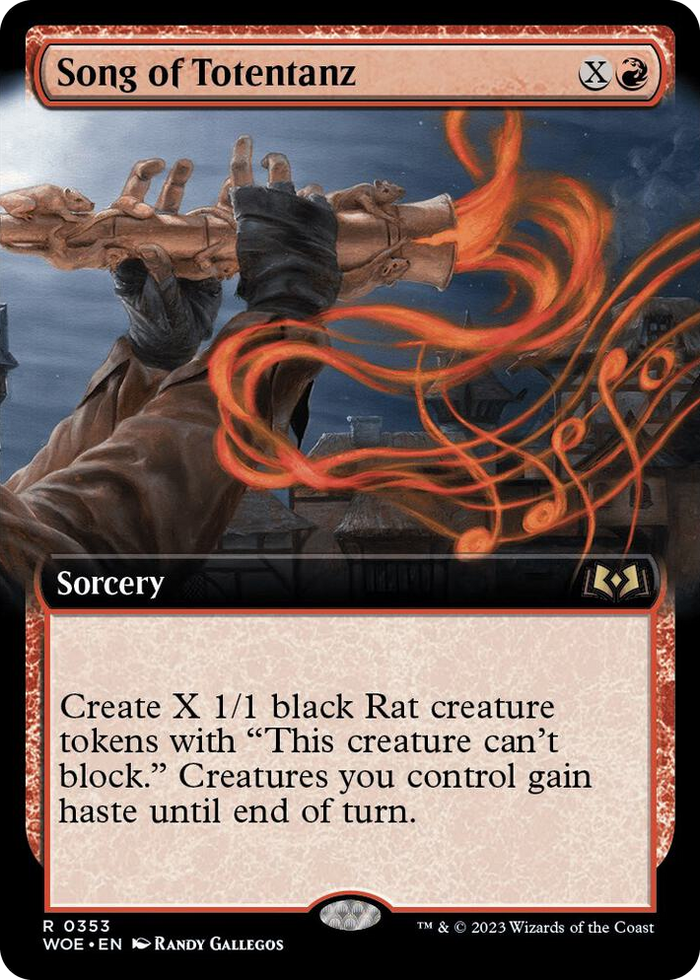 Song of Totentanz (Extended Art) #353 R - Wilds of Eldraine Pokemon card